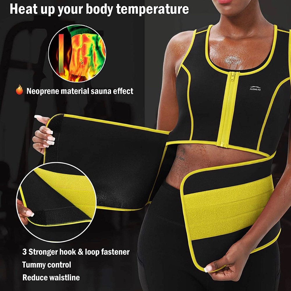 Body Shaping Waist Trimmer Sweat Vest Size XL